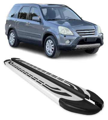 Image de Marchepieds Latéraux pédale pour Honda CR-V 2002-2006 Aluminium Gris 2Pcs