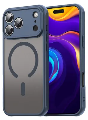 Zdjęcie produktu dla Techsuit - HaloFrost II MagSafe etui na iPhone 17 Pro - granatowe
