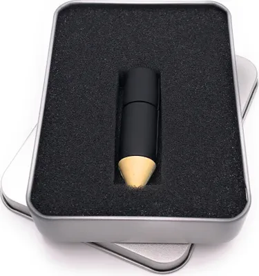 Produktbild von Onwomania Buntstift Bleistift Stift in Grün USB Stick in Alu Geschenkbox 128 GB USB 3.0