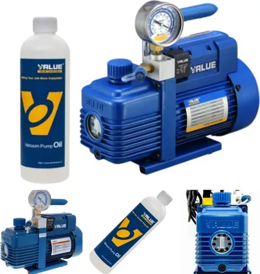 Zdjęcie produktu dla Pompa próżniowa 51 l/min jednostopniowa z wakuometrem - VALUE V-i120SV