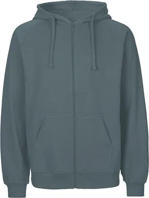 Produktbild von Neutral O63301 | Herren Zip Hoodie Kaputzenjacke / 100% Fairtrade-Baumwolle - Farbe: Teal - Größe: XXL