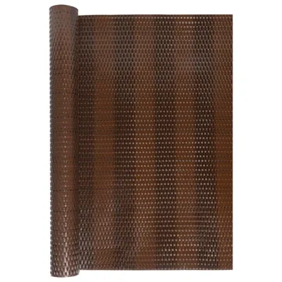 Obrázek produktu pro vidaXL Balkonová zástěna hnědá a černá 400x100 cm z polyratanu