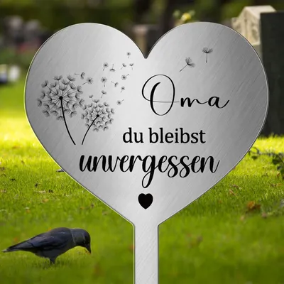 Immagine prodotto di Solidchoice - Decorazione a forma di cuore resistente alle intemperie, ideale per commemorazioni