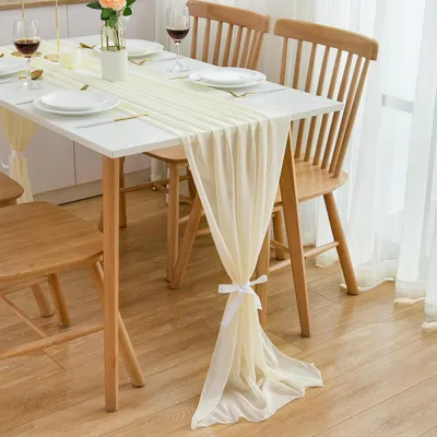 Produktbild von Chiffon Tischläufer für verschiedene Anlässe, 70 cm x 300 cm