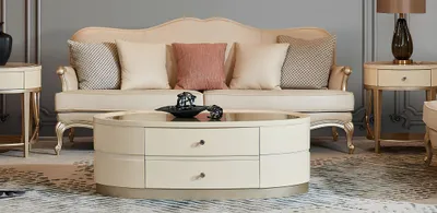 Produktbild von Garnitur 3 2 1 Sitzer Couchtisch 2x Beistelltisch Wohnlandschaft Sofa Couch 6tlg