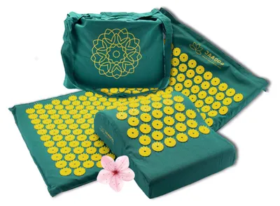 Immagine prodotto di Set di tappetini per agopressione, in memory foam, con cuscino e custodia, per il relax