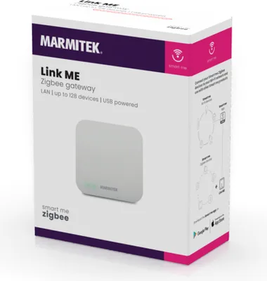 Obrázek produktu pro Marmitek 25108610, Kabelový a bezdrátový, ZigBee, 30 m, Bílá, CE, 90 mm