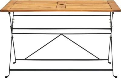 Image de vidaXL Table de jardin pliante 120x70x74 cm en bois massif d'acacia