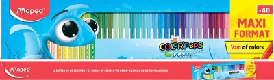 Produktbild von Faserschreiber Color'Peps Ocean - 48er Kartonetui. Packung mit 12 Stück