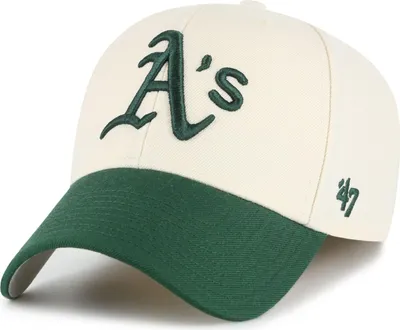 Produktbild von 47 Brand Verstellbare Kappe - MVP Oakland Athletics Creme Beige