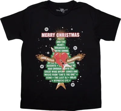 Obrázek produktu pro Tom Petty & The Heartbreakers Merry Christmas Black XL Tričko