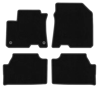 Imagen del producto de Alfombrillas de moqueta para Kia e-Soul II / Soul EV 2020- (hatchback) – juego de 4 piezas, negras, a medida – Wielganizator BASIC