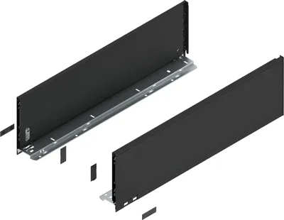 Image de BLUM LEGRABOX pure, profilé de hauteur C, NL 600, noir carbone