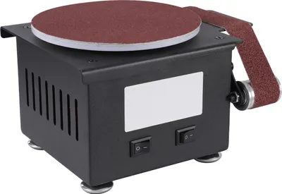Obrázek produktu pro Pásová bruska, vysokootáčkový motor 100 W, nastavitelná regulace otáček, černá
