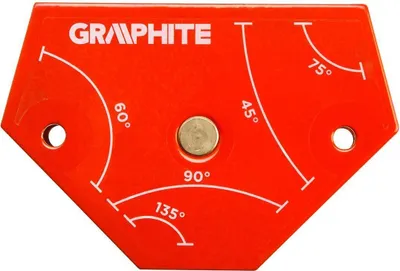 Zdjęcie produktu dla GRAPHITE Spawalniczy kątownik magnetyczny 64 x 95 x 14 mm, udźwig 11.4 kg