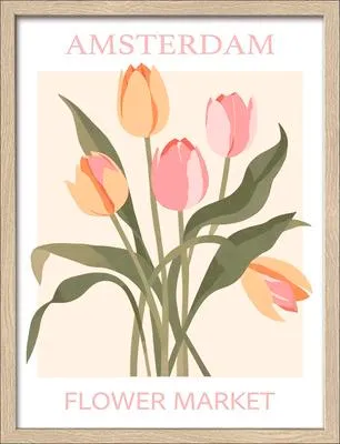 Produktbild von Gerahmtes Bild Flower Market IV 33x43 cm