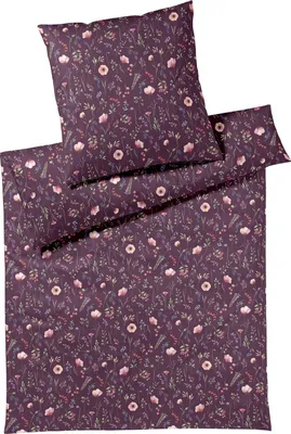 Produktbild von elegante Mako-Jersey Bettwäsche-Garnitur Sorbet Jersey Farbe Beere Größe 155x220+80x80
