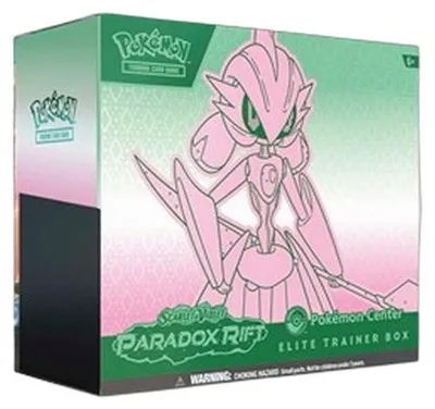 Produktbild von Pokemon Paradox Rift Iron Valiant Pokemon Center Elite Trainer Box
