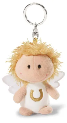 Imagen del producto de "Ángel de la guarda", frase "Te cuido", color blanco, 7 cm de alto