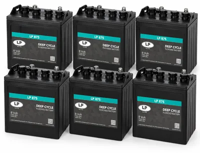 Produktbild von 6x Landport LP 875 8V 170Ah Deep Cycle Traktionsbatterie (24V)