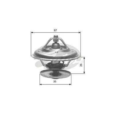 Produktbild von Gates Thermostat für Audi BMW Jeep Mercedes Opel Porsche
