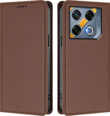 Immagine prodotto di Custodia per Infinix GT 20 Pro 5G, Flip Cover in Finto cuoio antiurto magnetica con supporto Marrone