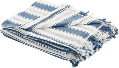 Obrázek produktu pro Přikrývka Home ESPRIT Blue Grey Stripes