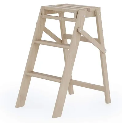 Klapphocker aus Buchenholz, faltbar, 120 kg, FSC, 83x38x13 cm