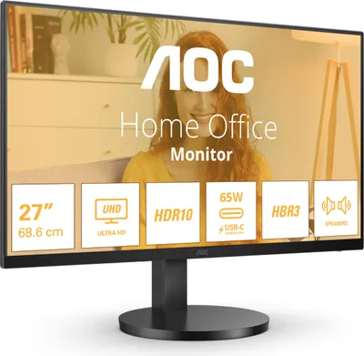 Image de AOC 68,6cm (27")  U27B3CF    16:09 2xHDMI+USB-C 4K Lift bl.