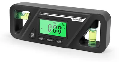 Obrázek produktu pro Digitální úhloměr typu „torpédo“ z hliníkové slitiny ABS, 90 stupňů, černý