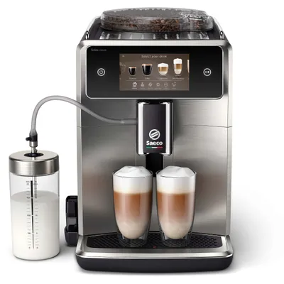 Produktbild von Saeco Xelsis Deluxe SM8785 Kaffeevollautomat, Espressomaschine, 1,7 l, Kaffeebohnen, Eingebautes Mahlwerk, 1500 W, Grau