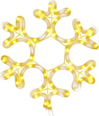 Obrázok produktu pre vidaXL LED silueta Snehová vločka 48 LED teplá biela 27x27 cm