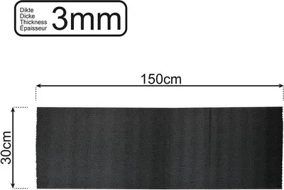 Obrázek produktu pro Protiskluzová podložka černá 150x30cm 3mm