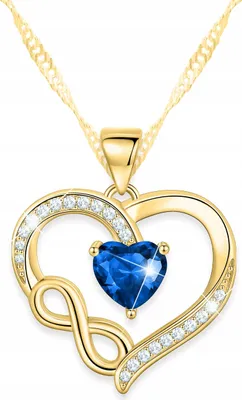 Produktbild von Goldkette Unendlichkeitsherz Silber 925 vergoldet