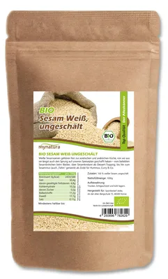 Produktbild von Mynatura weißer ungeschälter Sesam - ab 1000g