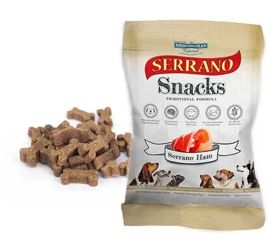 Imagen del producto de Bocadillo para perros sabor jamón serrano, 100g
