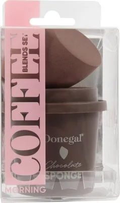 Produktbild von DONEGAL Morning Coffee - Schoko-Schminkschwamm mit Etui (4352) 1St.