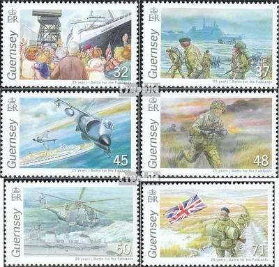 Produktbild von Briefmarken GB - Guernsey 2007 Mi 1124-1129 (kompl.Ausg.) postfrisch Falklandkrieg