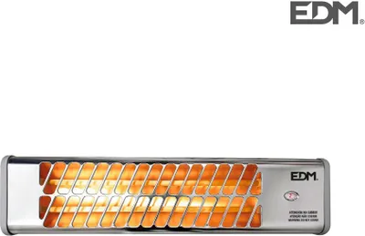 Produktbild von Edm 7108 Quarzheizung 1200w Silber One Size / EU Plug Silber One Size