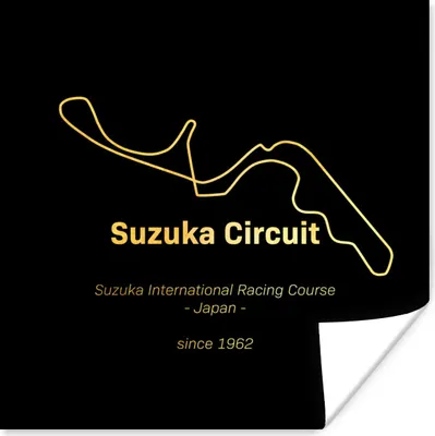 Produktbild von MuchoWow® Poster Suzuka - F1 - Rennstrecke 100x100 cm - Babyzimmer
