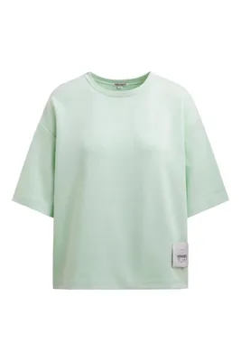 Produktbild von SENSES.THE LABEL T-Sweat Damen Oversized Kurzarm-Sweatshirt, Mintgrün, Gr. M/L