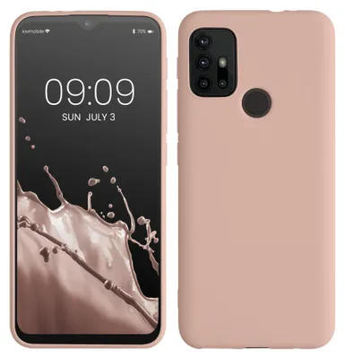 Produktbild von kwmobile Handyhülle für Motorola Moto G30 / Moto G20 / Moto G10 Hülle - TPU Case - Kabelloses Laden - Schutzhülle Cover in Altrosa