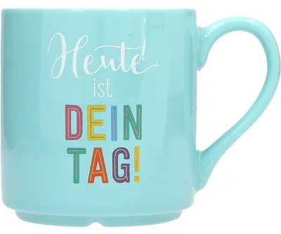 Tasse mit Henkel, Spruch, 300 ml, Porzellan, Goldfolie, Motiv Nr. 31