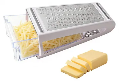 Obrázek produktu pro Strouháč na sýr s nádobkou, profesionální ruční strouháč do kuchyně