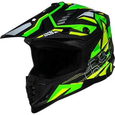 Zdjęcie produktu dla kask motocrossowy iXS iXS363 2.0 matowy czarno-żółty fluo-zielony fluo 2XL