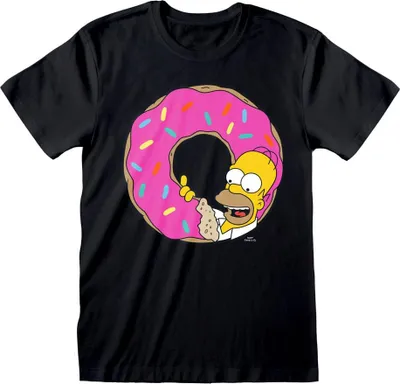 Produktbild von Die Simpsons T-Shirt Uni Donut schwarz L