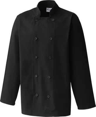Produktbild von Premier - Kochjacke für Herren  Langärmlig PC6708 (S) (Schwarz)