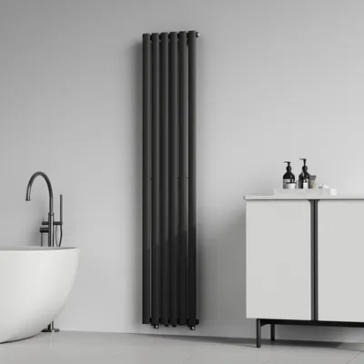 Image de Radiateur tubulaire 'Nore' Noir 180x36cm Monocouche 707W