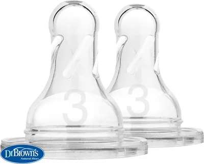 Obrázek produktu pro DR.BROWN'S Savička na láhve Options+ úzké 6m+, silikonový 2 ks