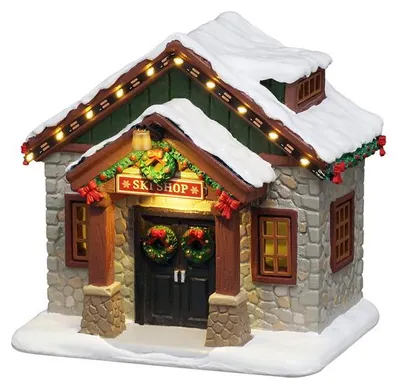 Productafbeelding van Ski shop, ac adaptable (not included) ornament LEMAX